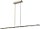 Dimmbare LED Pendelleuchte mit Glasschirm Schwarz