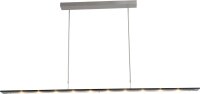 Dimmbare LED Pendellampe Glasschirm Modern Schwarz