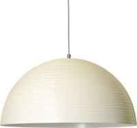 Runde Pendelleuchte E27 CASCO in Wei&szlig;