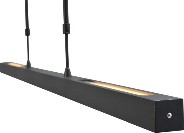 Dimmbare dünne LED Pendelleuchte REAL Nickel dunkel