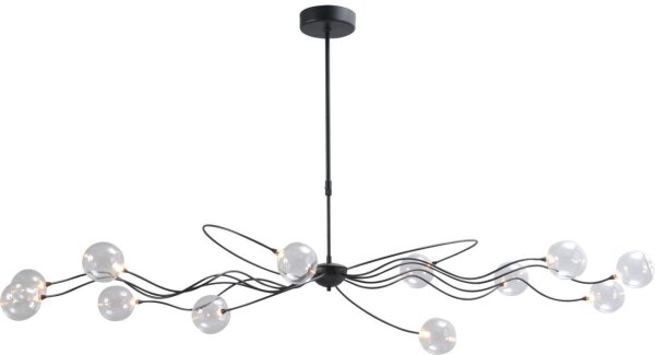 Dekorative LED Pendelleuchte GIO Schwarz dimmbar