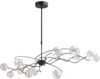 Dekorative LED Pendelleuchte GIO Schwarz dimmbar