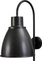 Loft Hotelleuchte E27 Loft in Schwarz Roter Metall Optik