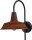 Industrie Wandlampe Braun XXL Schirm &Oslash;25cm PRATO