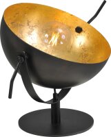 Schreibtischleuchte Grau Metall Gold &Oslash;40cm LARINO