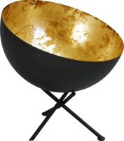 Tischlampe Grau Metall Gold &Oslash;40cm Premium LARINO