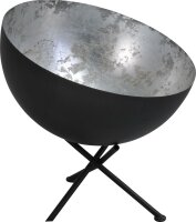 Loft Tischlampe Grau Metall Silber &Oslash;40cm LARINO