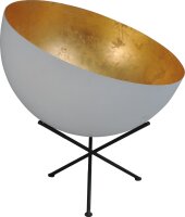Stehlampe Wei&szlig; Gold &Oslash;60cm H:70cm Dreibein...