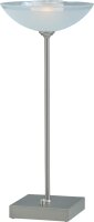 Dimmbare LED Tischleuchte Tischlampe matt Nickel
