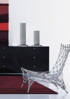 Tischleuchte E27 OBLICA mit Glasschirm Mattweiß