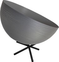 Moderne Tischlampe XXL &Oslash;35cm Grau Handarbeit CASCO
