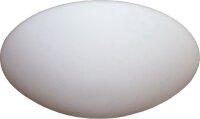 LED Deckenleuchte mit Glasschirm Mattweiß