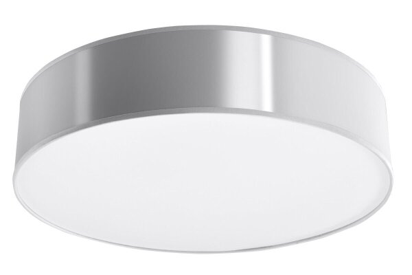 Moderne runde Deckenleuchte Deckenlampe in Grau