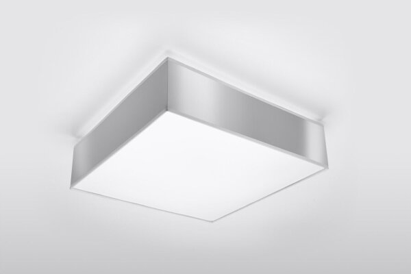 Deckenleuchte in Grau 2-flmg