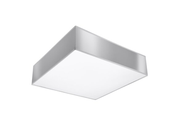 Deckenleuchte in Grau 2-flmg