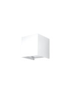 LED Wandlampe JAZZINELLE Wei&szlig; quadratisch IP54 Up Down