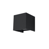 LED Wandleuchte Schwarz IP54 B:10cm Up Down Wandlampe