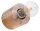 Wohnliche Wandlampe JAZLEAN Holz Ø10cm rund für E27