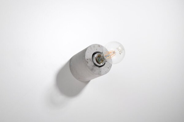 Runde Betonlampe Wand Ø10cm klein für E27 Wandleuchte