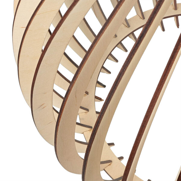 Pendelleuchte Holz rund Ø43cm Modern wohnlich NIGILIA