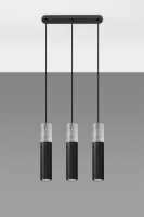 Moderne Pendelleuchte Metall Beton 3-flammig GU10