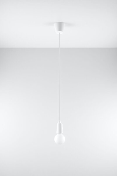 Retro Hängelampe Weiß verstellbar bis 90cm NESSA Küche