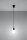 Pendelleuchte Schwarz verstellbar bis 90cm E27 NESSA