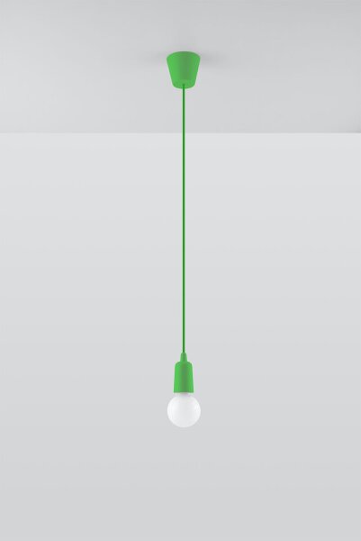 Pendelleuchte Grün verstellbar bis 90cm Retro NESSA