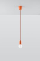 Verstellbare Hängelampe NESSA Tiefe bis 90cm E27 Orange