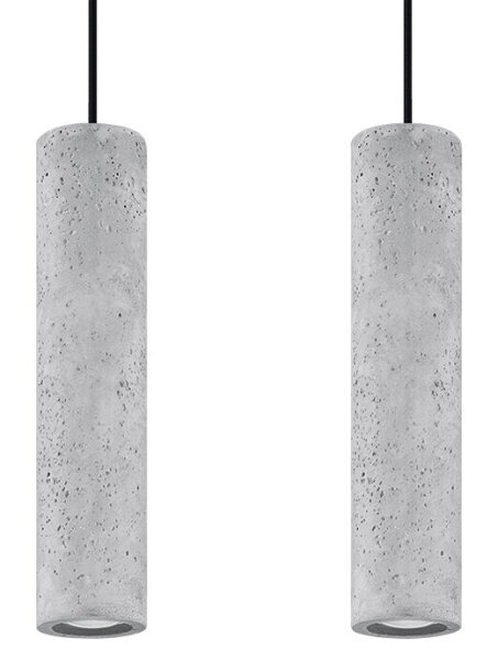 Moderne Hängelampe Beton 2x GU10 Modern Küche Esszimmer