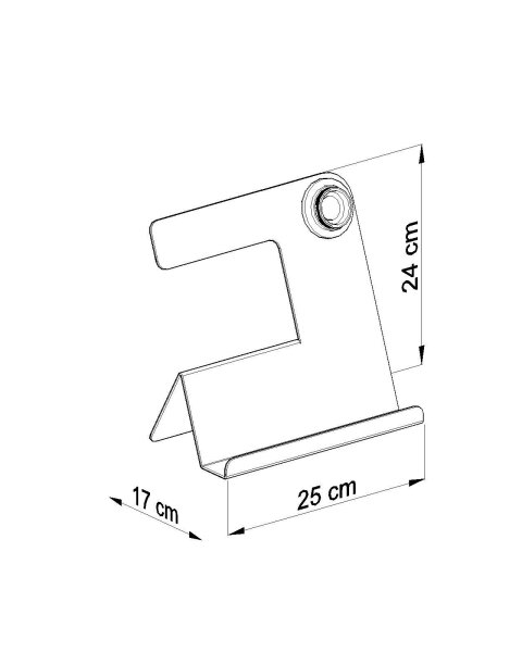 Tischleuchte Weiß mit Ablage H:24cm Modern stylisch