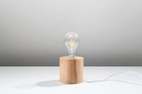 Kleine Holzlampe rund Ø10cm H:10cm für E27...