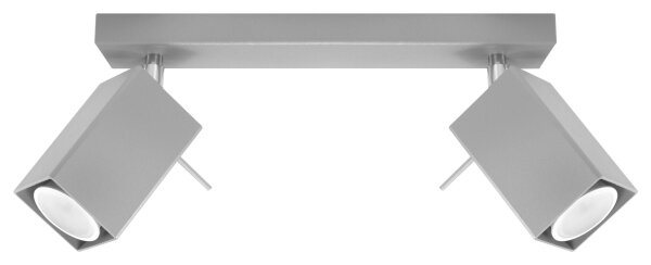 Grauer Strahler L:30cm Modern Metall FALERIA Wohnzimmer