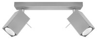 Grauer Strahler L:30cm Modern Metall FALERIA Wohnzimmer