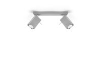 Grauer Strahler L:30cm Modern Metall FALERIA Wohnzimmer