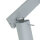Grauer Deckenstrahler Metall L:45cm 3x GU10 vielseitig