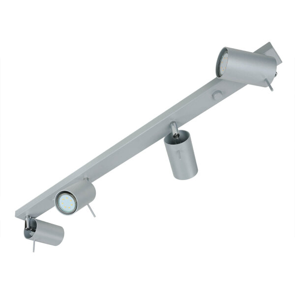 Moderner Deckenstrahler ETNA Grau 80 cm lang