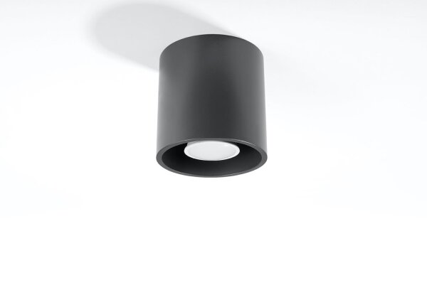Metall Deckenlampe Anthrazit Ø10cm H:10cm klein G9