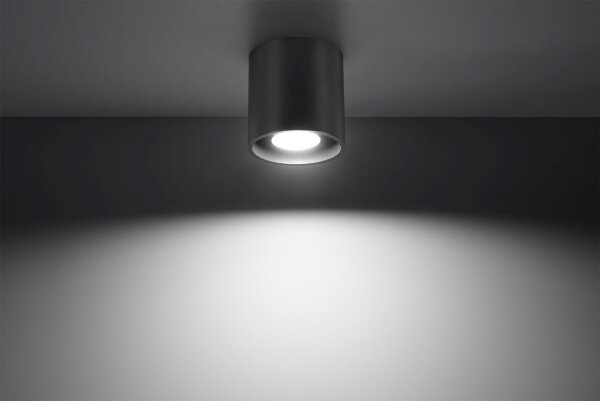 Metall Deckenlampe Anthrazit Ø10cm H:10cm klein G9