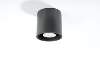 Metall Deckenlampe Anthrazit Ø10cm H:10cm klein G9
