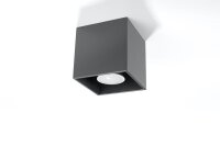 Spot Anthrazit Aluminium eckig Modern wohnlich GEO
