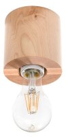 Wohnliche Deckenlampe Holz rund Ø10cm H:10cm...