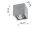 Eckiger Deckenspot Beton GU10 klein Wohnzimmer Flur