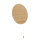 Runde Holz Wandlampe mit Schalter flach Modern
