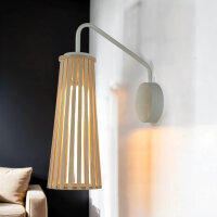 Wandlampe Holz Wei&szlig; Dover