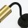 Wandleuchte mit Schalter Schwanenhals GU10 Schwarz Messing