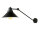 Wandlampe Schwarz Metall verstellbar XXL E27