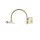 LED Bilderleuchte in Messing Antik 12W Jugendstil