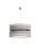 H&auml;ngelampe COLETTE Grau Stoff &Oslash;40cm rund Modern
