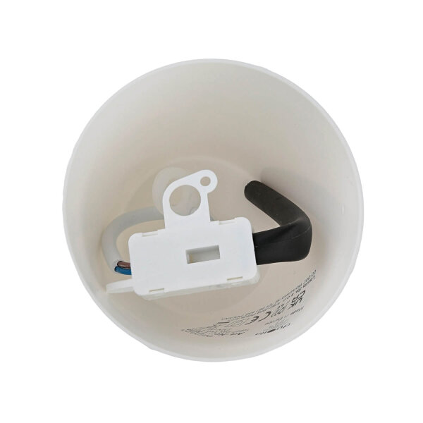 Graue Kinderlampe Eule Stoff Mädchen Grau Weiß